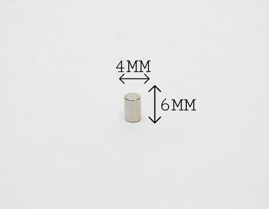 4 mm Dia x 6 mm Thick Neodymium Magnet