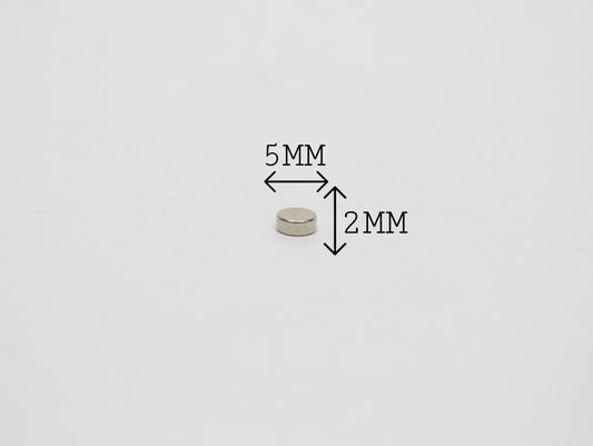 5 mm Dia x 2 mm Thick Neodymium Magnet