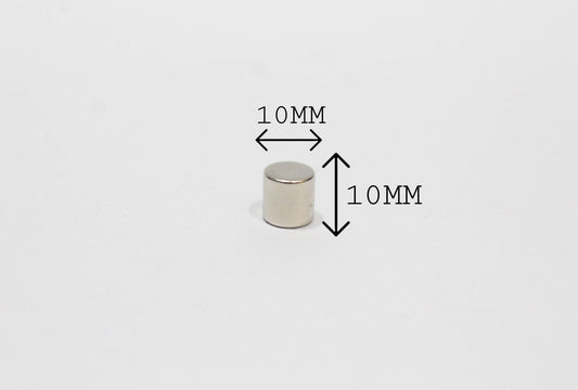 10 mm Dia x 10 mm Thick Neodymium Magnet