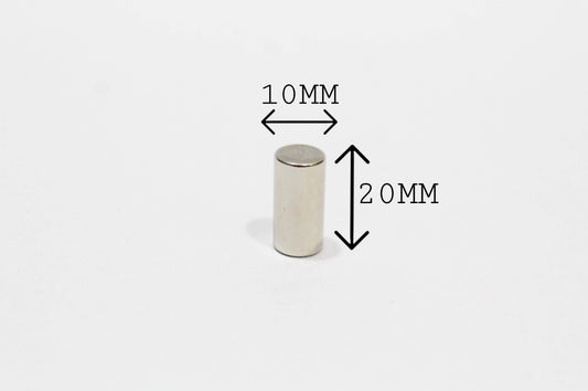 10 mm Dia x 20 mm Thick Neodymium Magnet
