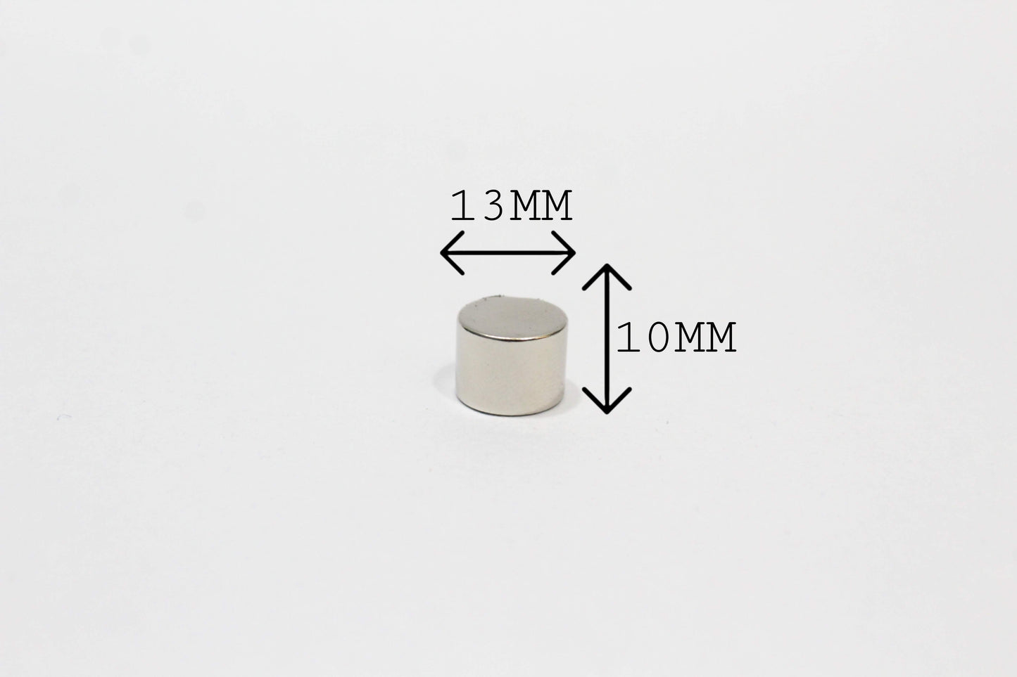 13 mm Dia x 10 mm Thick Neodymium Magnet