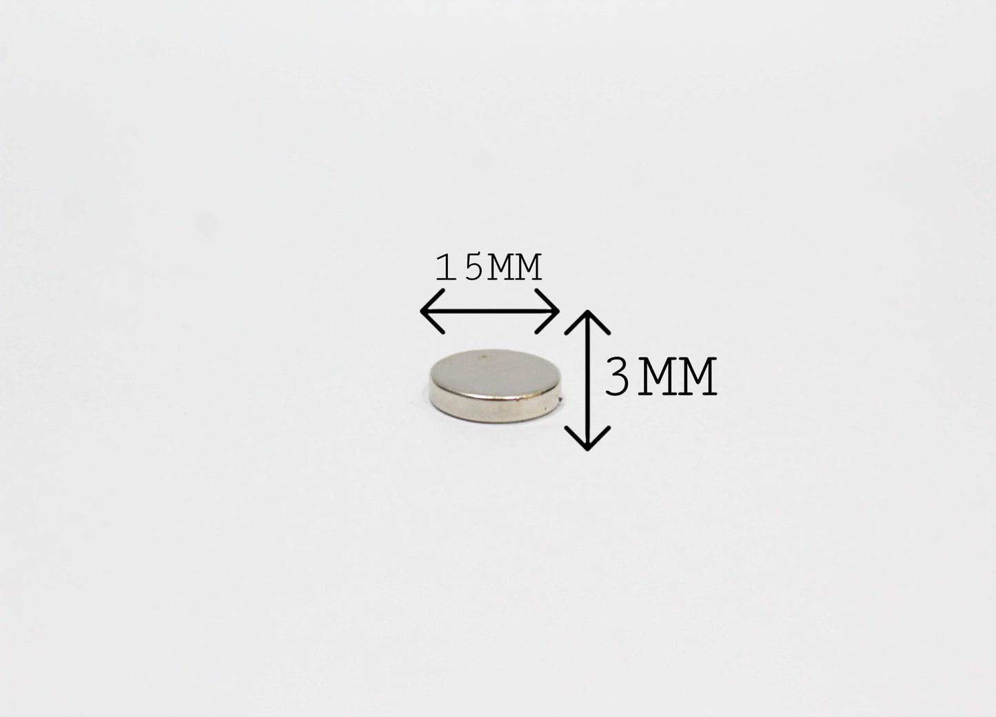 15 mm Dia x 3 mm Thick Neodymium Magnet