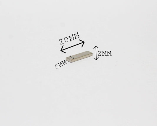 20 mm L x 5 mm B x 2 mm H Neodymium Magnet