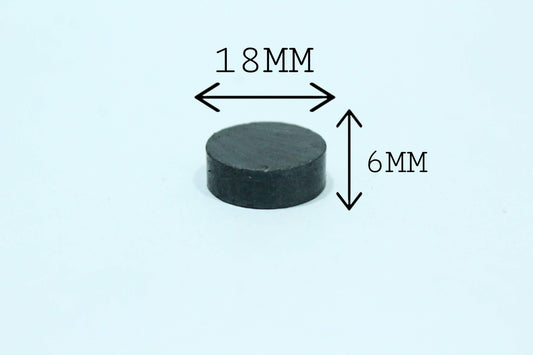 18 mm Dia x 6 mm Thick Ferrite Magnet